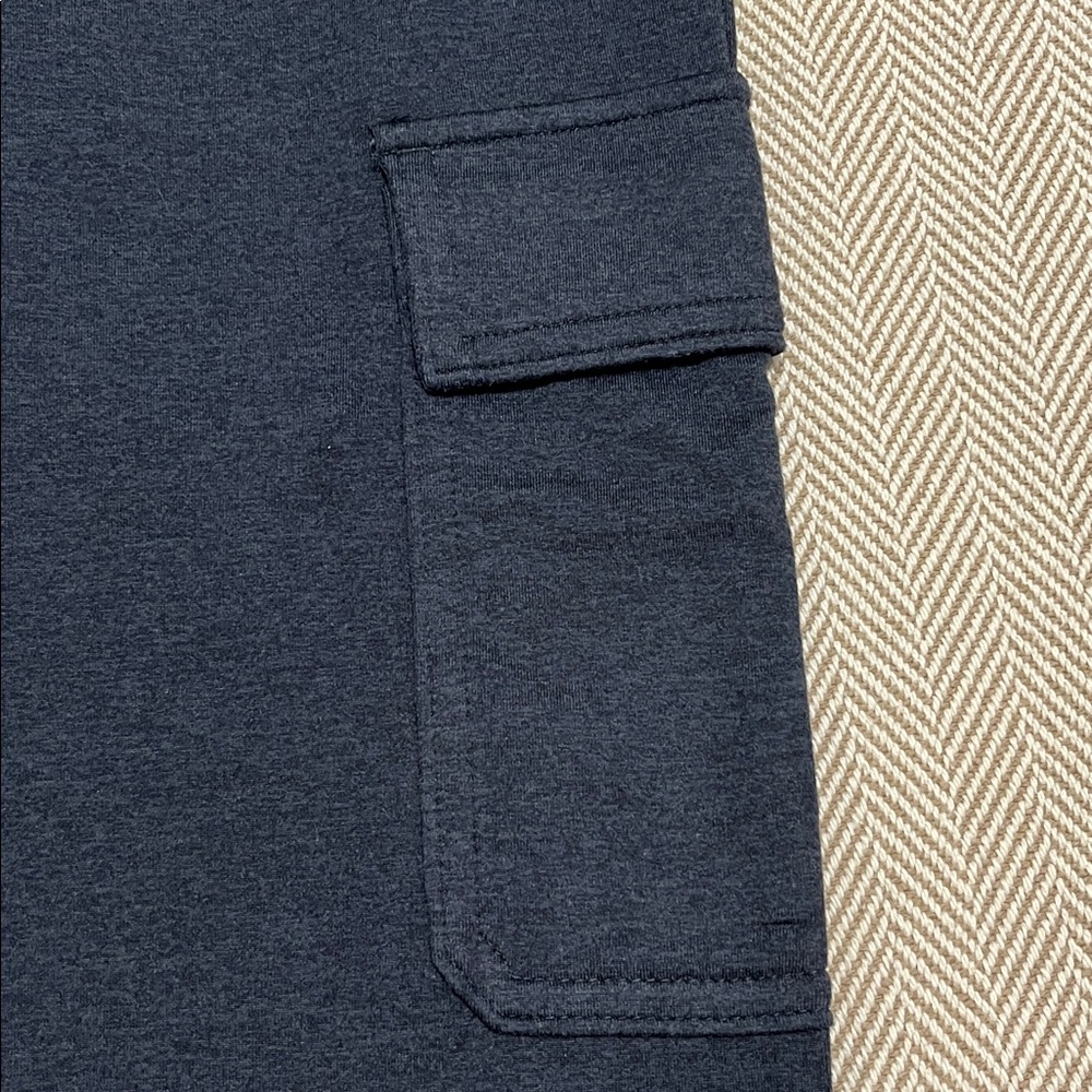 Vuori Halo Essential Cargo Wideleg Pants Midnight Heather Blue Small - Picture 13 of 16